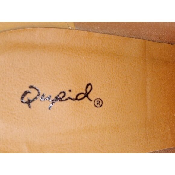 Qupid Women's Sand Beige 3" heels pump Zipper Up Ankle Boots size 10 - Picture 7 of 10